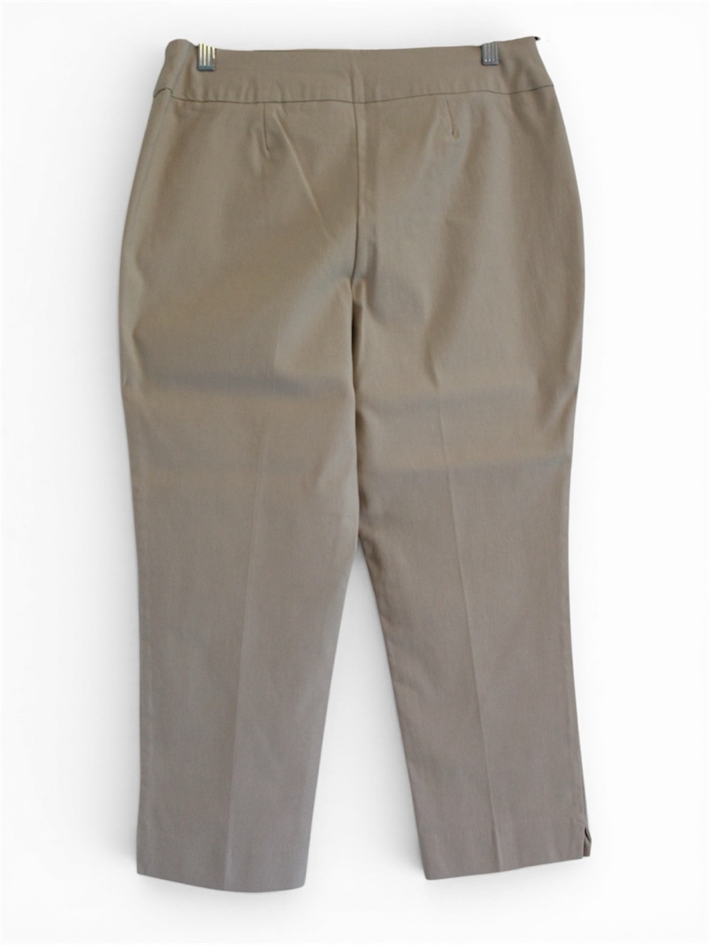 Chico’s So Slimming Bridgette Cropped Pants Khaki Sz 1.5 - Picture 3 of 6